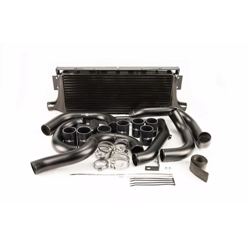 Process West Front Mount Intercooler Kit (WRX/STI 03-05) Black Core SKU: PWFMIC02.2B