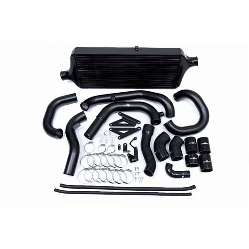 Front Mount Intercooler Kit (suits Subaru 15+ VA STI) - Black PWFMIC08B