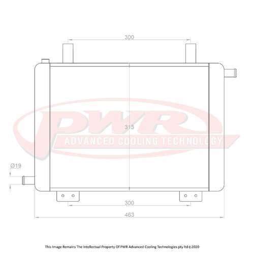 PWR 26mm Heat Exchanger for Holden Monaro V2 CV8 01-02)