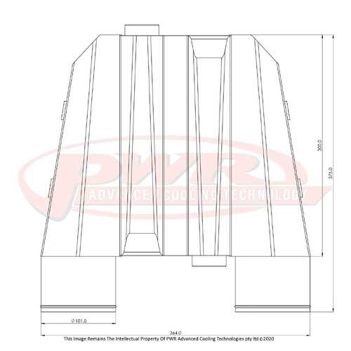 PWR UNIVERSAL ELITE 3000 Water To Air Intercooler