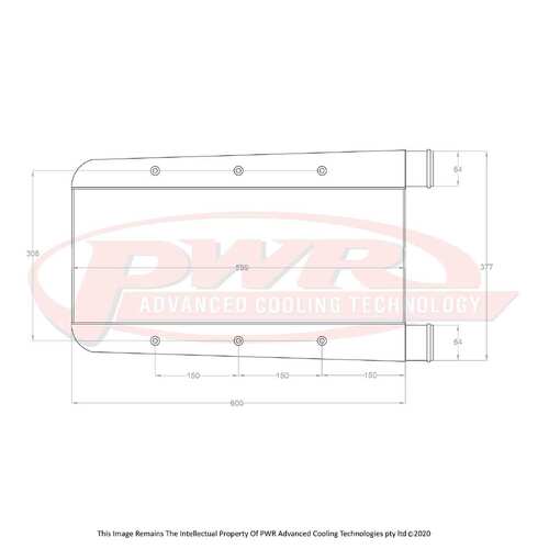 PWR 68mm Intercooler for Nissan Skyline R32/R33 GTST 89-98)