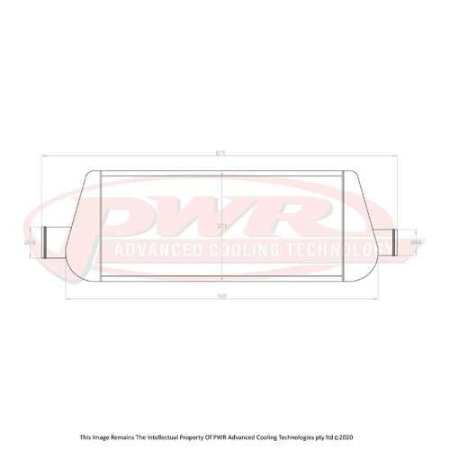 PWR 81mm Intercooler for Toyota Supra MA70/Holden Commodore VL 6cyl Turbo 1989)