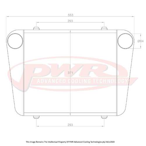 PWR 68mm Intercooler for Mazda RX2-RX5 12AT/13BT Rotary Turbo 70-81)