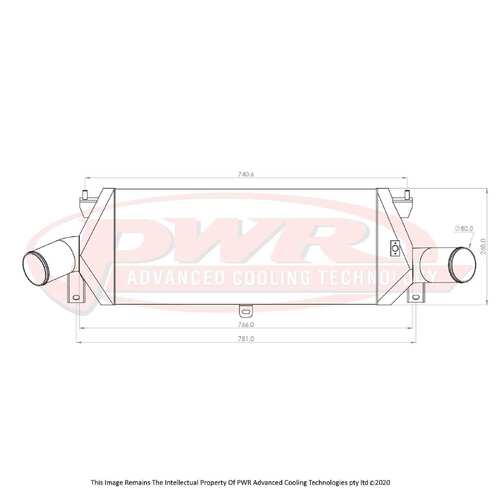 PWR 81mm Intercooler for Nissan Skyline R34 GTR 99-02)