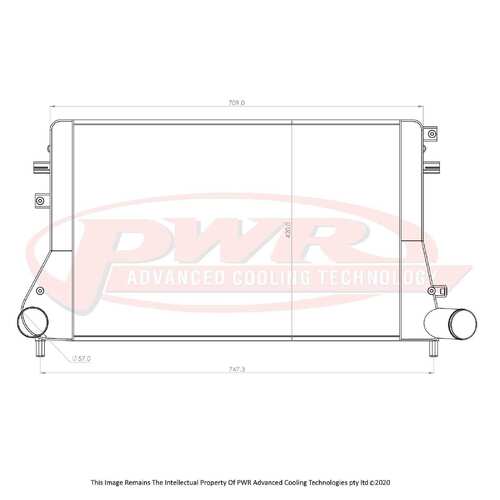 PWR 55mm Elite Series Intercooler for VW Golf MK6 inc R 09-12)