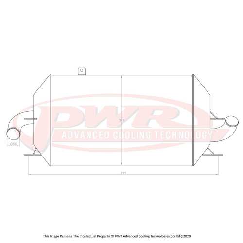 PWR 55mm Intercooler for Ford Focus XR5 06-11)