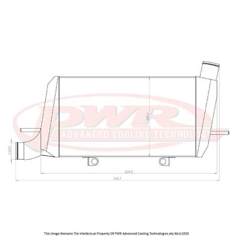 PWR 68mm Light Weight Intercooler for Mitsubishi Evo X 07-16)