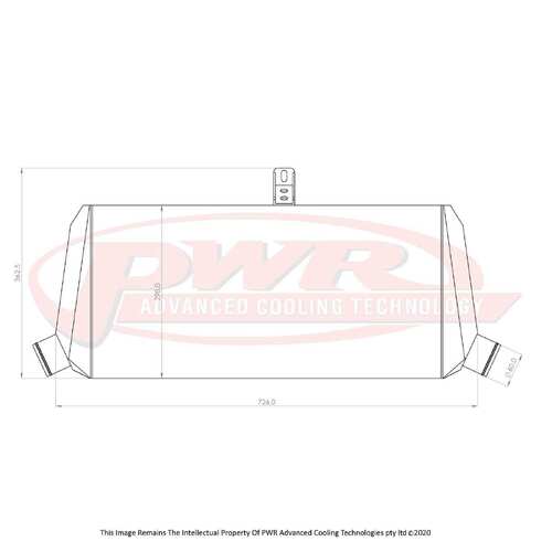 PWR Large 68mm Intercooler for Mitsubishi Evo 8-9 03-07)