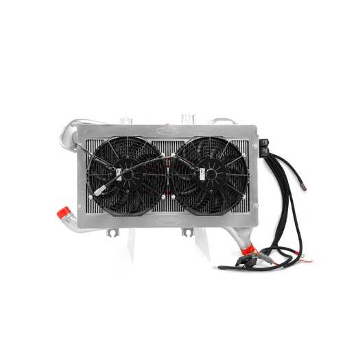 PWR Elite Series Billet Intercooler w/ Fan and Shroud Kit for Toyota Landcruiser 200 Series V8 Diesel 2008+) No factory engine cover mounts
