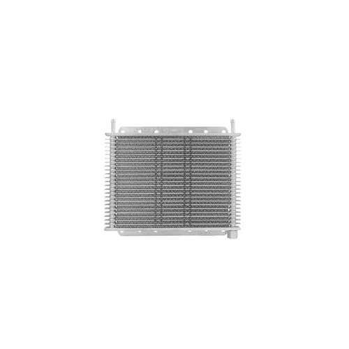 PWR Trans Oil Cooler - 280 x 200 x 19mm (5/16" Hose Barb) suits 9" SPAL Fan, Temp Switch Boss