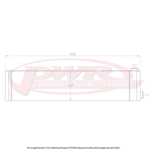 PWR Extruded Tube Engine Oil Cooler for Mazda RX7 FC Series 4-5 85-92)