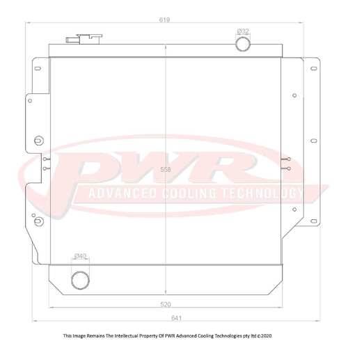 PWR 55mm Radiator for Jeep Wrangler TJ PowerTech 97-07)