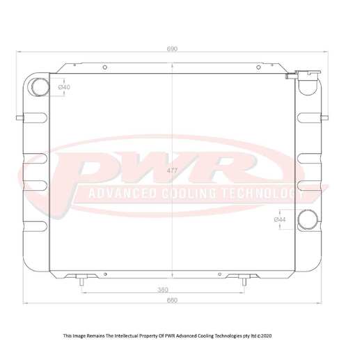 PWR 55mm Radiator for Holden Commodore VB-VK Chev V8 78-86)