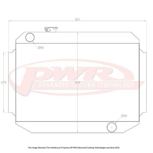 PWR 55mm Radiator for Holden Torana LC-LJ Chev V8 69-71)