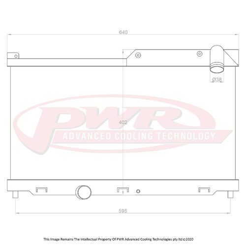 PWR 55mm Radiator for Mazda RX7 FD Series 6-8 92-02)