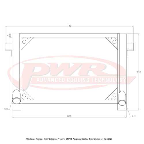 PWR 55mm Radiator for Ford GT40 V8)
