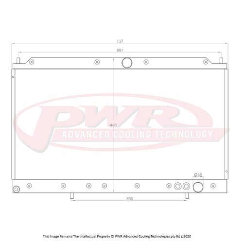 PWR 42mm Radiator for Mitsubishi 3000GT 90-00)