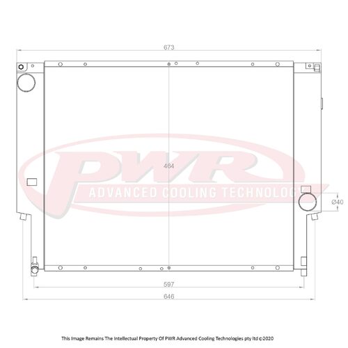 PWR 42mm Radiator for BMW M3 E36 92-98)