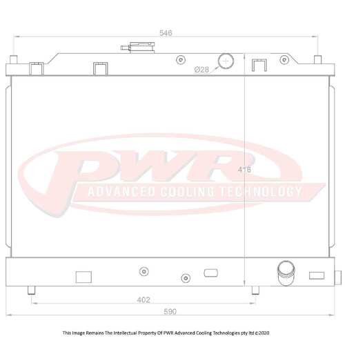 PWR 42mm Radiator for Honda CR-X Series 2 4cyl 88-91)