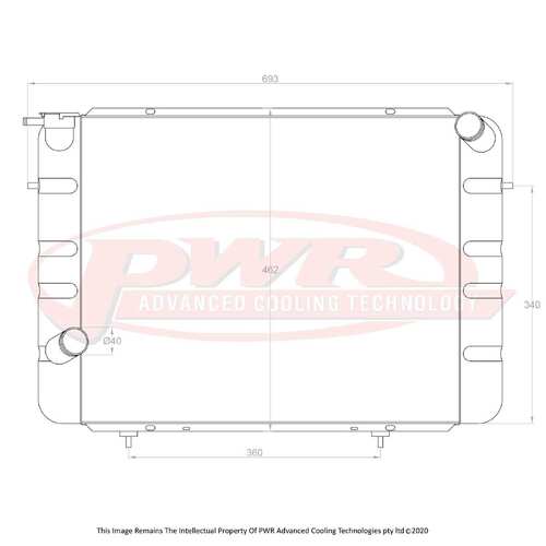 PWR 55mm Radiator for Holden Commodore VC V8 80-81)