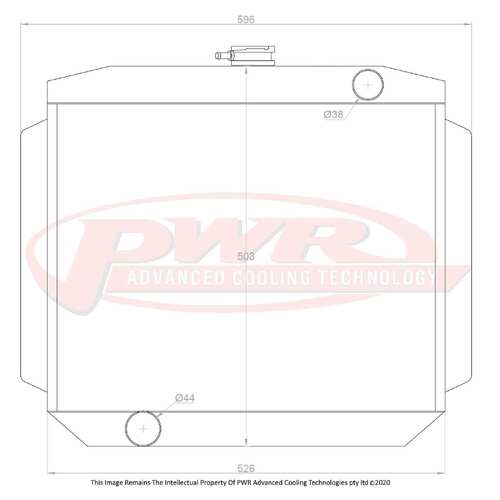 PWR 55mm Radiator for Ford Mustang Cleveland V8 1967)