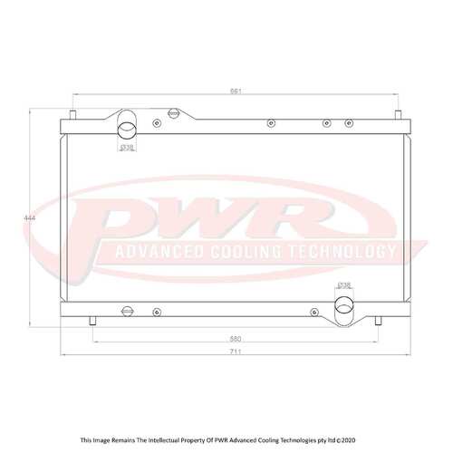 PWR 42mm Radiator for Honda NSX 3.0L V6 90-05)