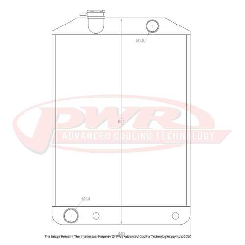 PWR 55mm Radiator for Ford Model 40B V8 Auto 1934)