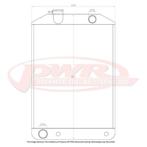 PWR 55mm Radiator for Ford Model 40B V8 1934)