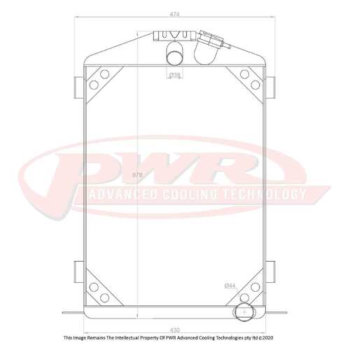PWR 55mm Radiator for Ford Model B V8 1932)