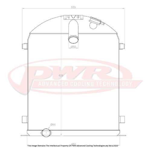 PWR 55mm Radiator for Ford Model A V8 1928)