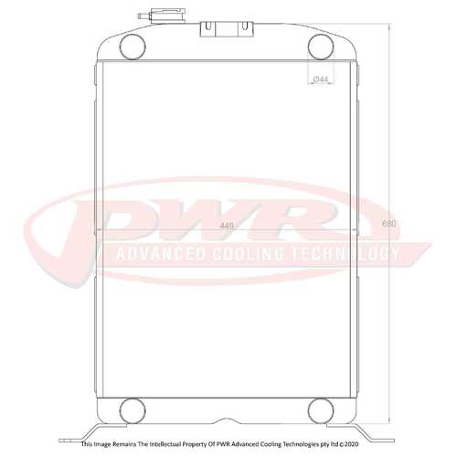 PWR 55mm Radiator for Ford V8 Engine 1938)