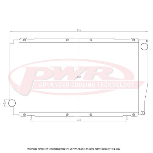 PWR 42mm Radiator for Subaru WRX 2.0L/2.5L 92-00)