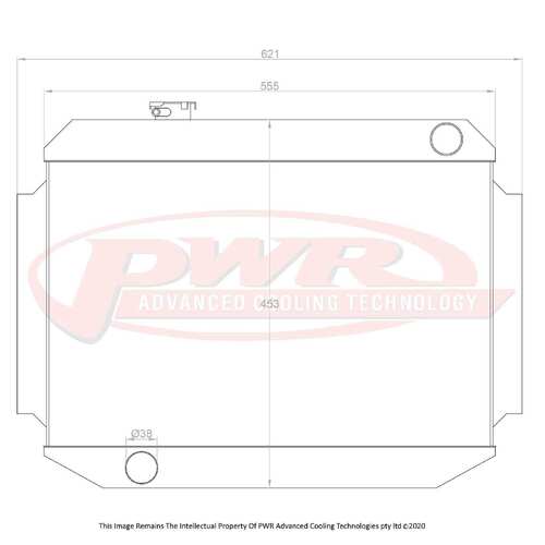 PWR 55mm Downflow Radiator for Holden Torana LC-LJ V8 69-74)