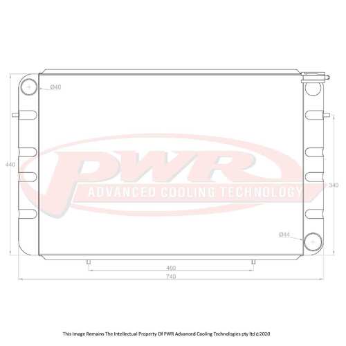 PWR 55mm Radiator for Holden WB Chev V8 80-84)