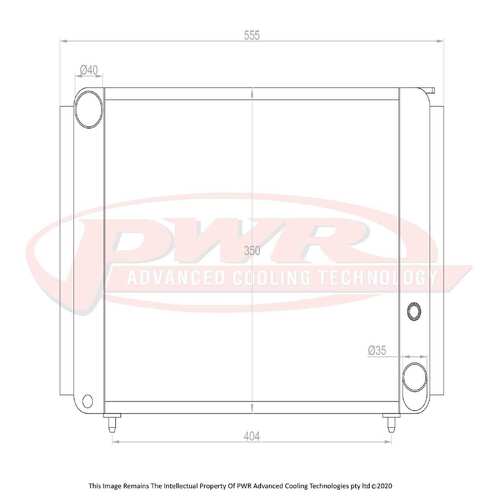 PWR 55mm Radiator for Lotus Elan 62-73)