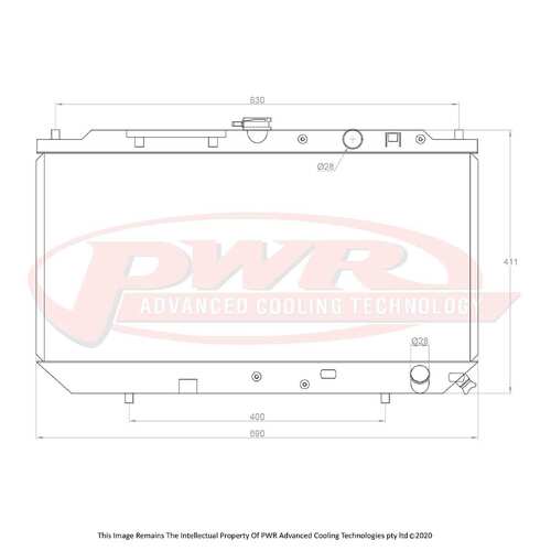 PWR 42mm Radiator for Honda Civic EC-EE D15B4 88-91)