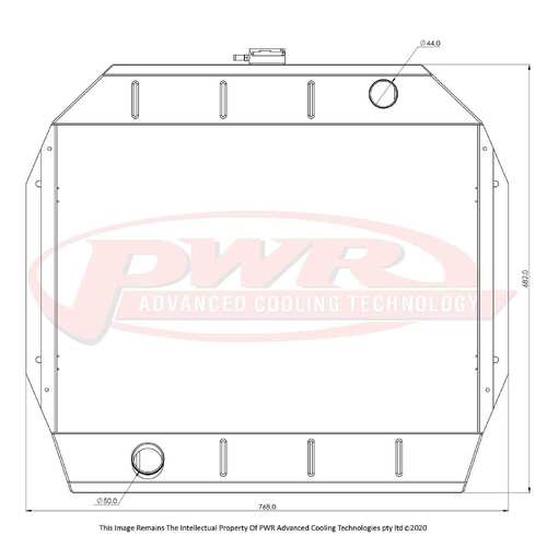 PWR 81mm Radiator for Ford F100/F250/F350 V8 67-79)