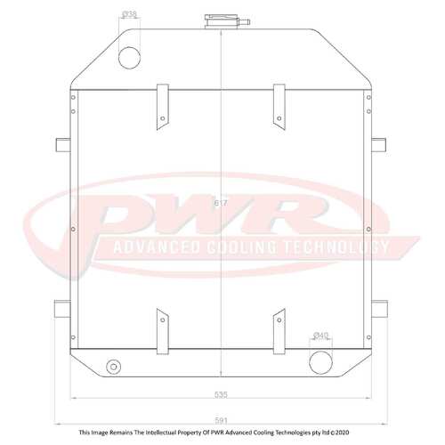 PWR 55mm Radiator for Ford V8 Engine 1939)