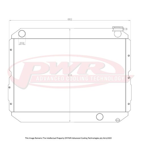 PWR 55mm Radiator for Toyota Landcruiser FJ 60 Series 80-90)