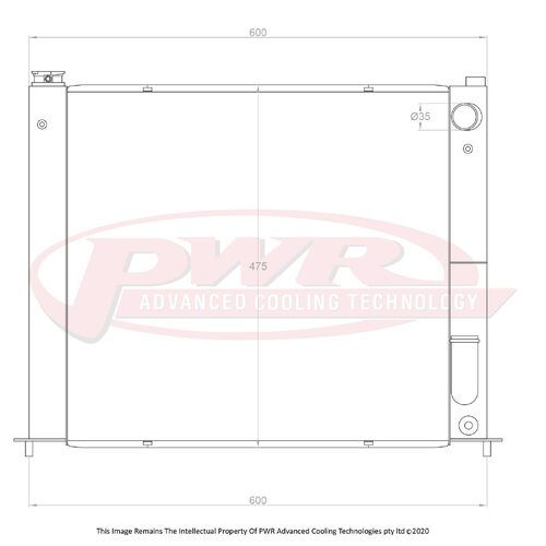 PWR 2-Pass 42mm Radiator for Nissan 300ZX Z32 89-00)