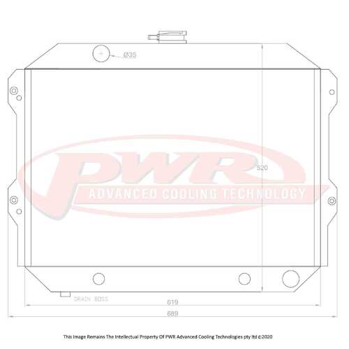 PWR 55mm Radiator for Nissan 260Z 2.6L Auto 74-78)