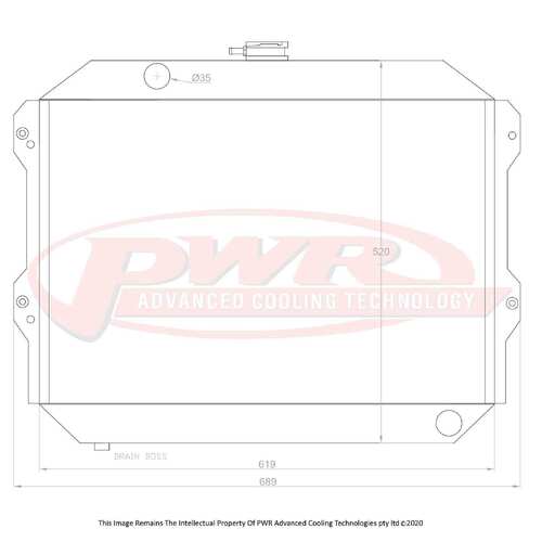 PWR 55mm Radiator for Nissan 260Z 2.6L 74-78)