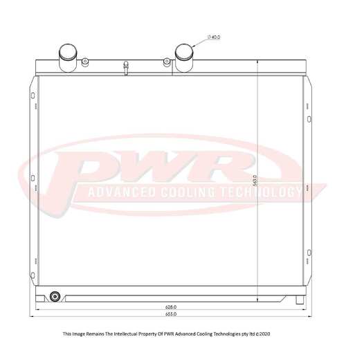 PWR 32mm Radiator for Ferrari 612 Scaglietti Tipo F133F/H V12 04-11)
