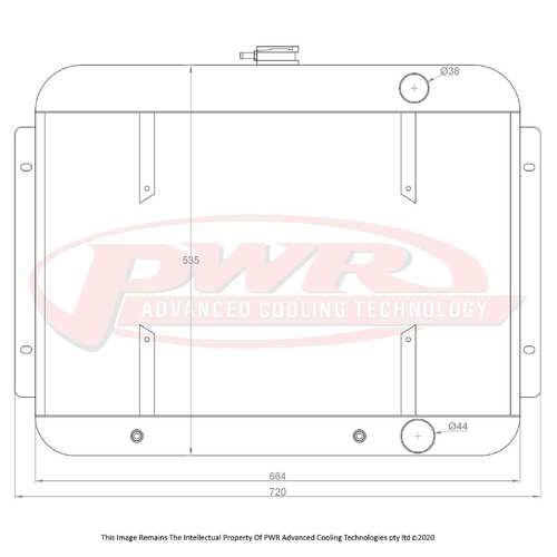 PWR 55mm Radiator for Chevrolet Belair V8 Auto 55-57) w/ 16" SPAL Fan Mounts