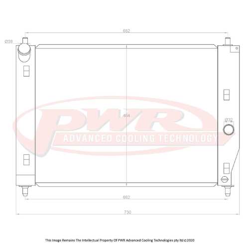 PWR 42mm Radiator for Chevrolet Corvette C6 05-13)