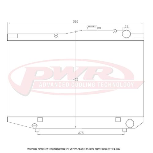 PWR 42mm Radiator (Sprinter AE86 83-87)