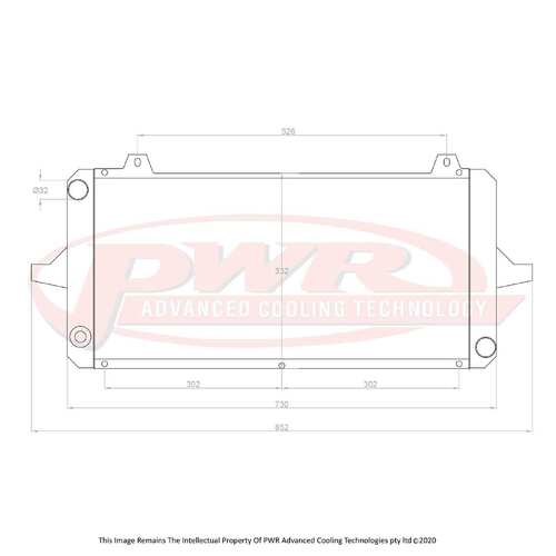 PWR 42mm Radiator for Ford Sierra Cosworth YBD 86-92)