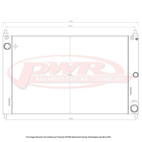 PWR 55mm Radiator for Ford Falcon AU 98-02)