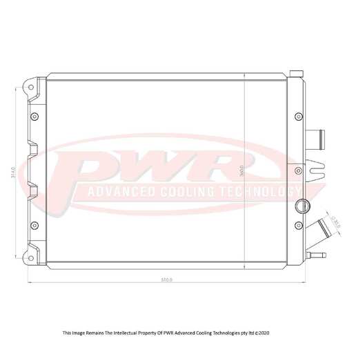 PWR 42mm Radiator for Ferrari 360 Tipo F131 V8 99-04)