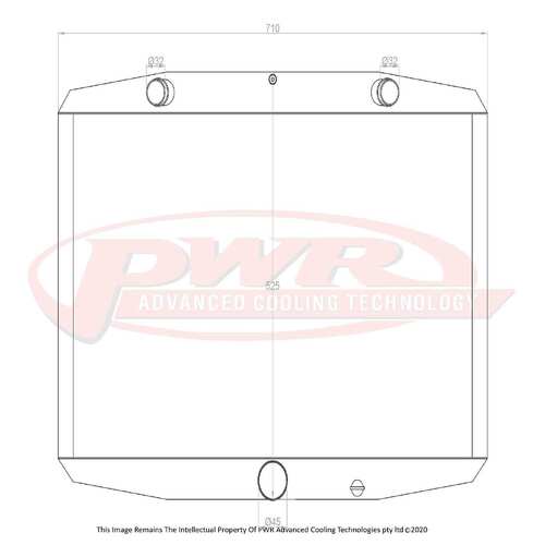 PWR 55mm Radiator for Jaguar E-Type 5.3L V12 71-75)